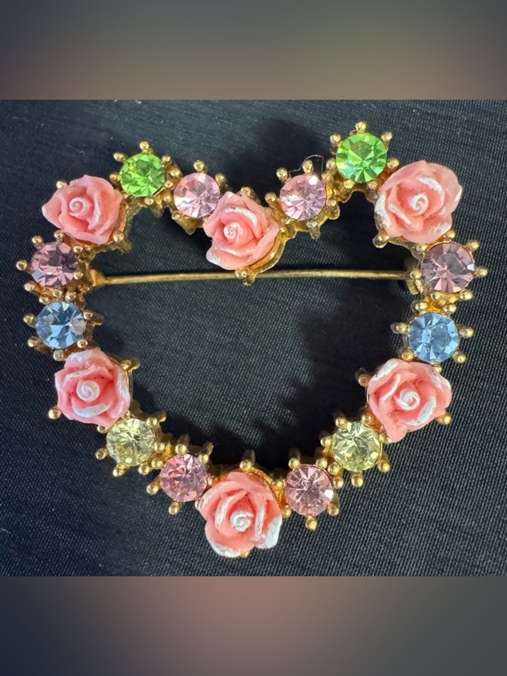 Vintage Avon Heart Brooch